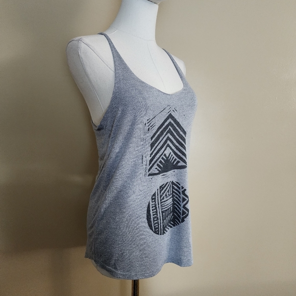 Grey and Black Geometric Tank Top, Women's Small - Picture 10 of 12